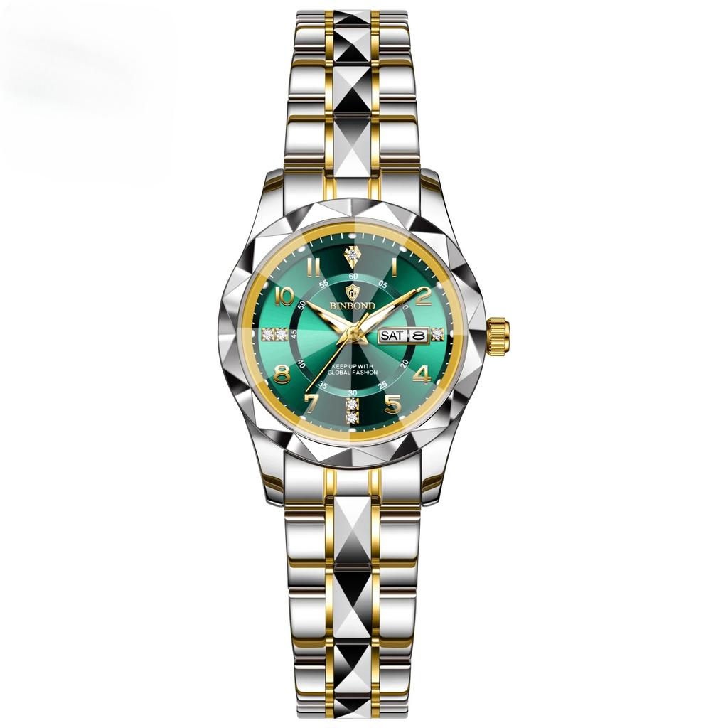 B6632 Top Brand Luxury Fashion Business Womens Quartz Watches 30M Waterproof Week Date Clock Sport Womens Wristwatch
