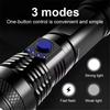 USB 300 Minute Chargeable Flashlight Strong Light 3 Modes Hand Lamp 14500 Battery Torch Waterproof Camping Hiking Night Patrol