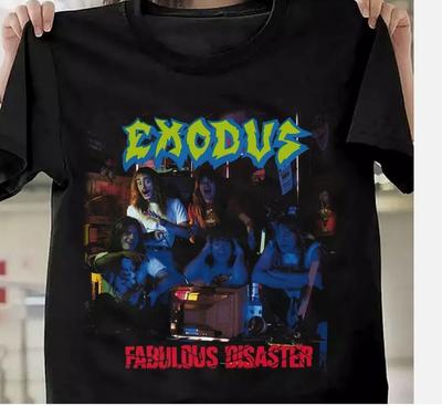 Exodus - Fabulous Disaster Short Sleeve Black All Size T-Shirt Unisex T-Shirt