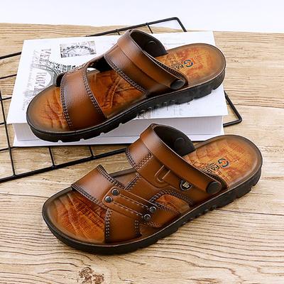 Dual Purpose Sandals for Men Summer Comfortable Men's Sandal 2 In 1 Oil Spray Men's Sandals Leisure Beach Shoes for Men