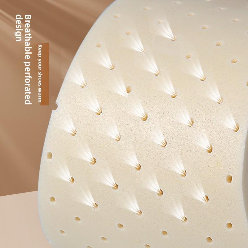 Children's Latex Wool Insole Winter Thickened Warm High Elastic Shock Absorption Full Pad Soft Breathable Sports Insole