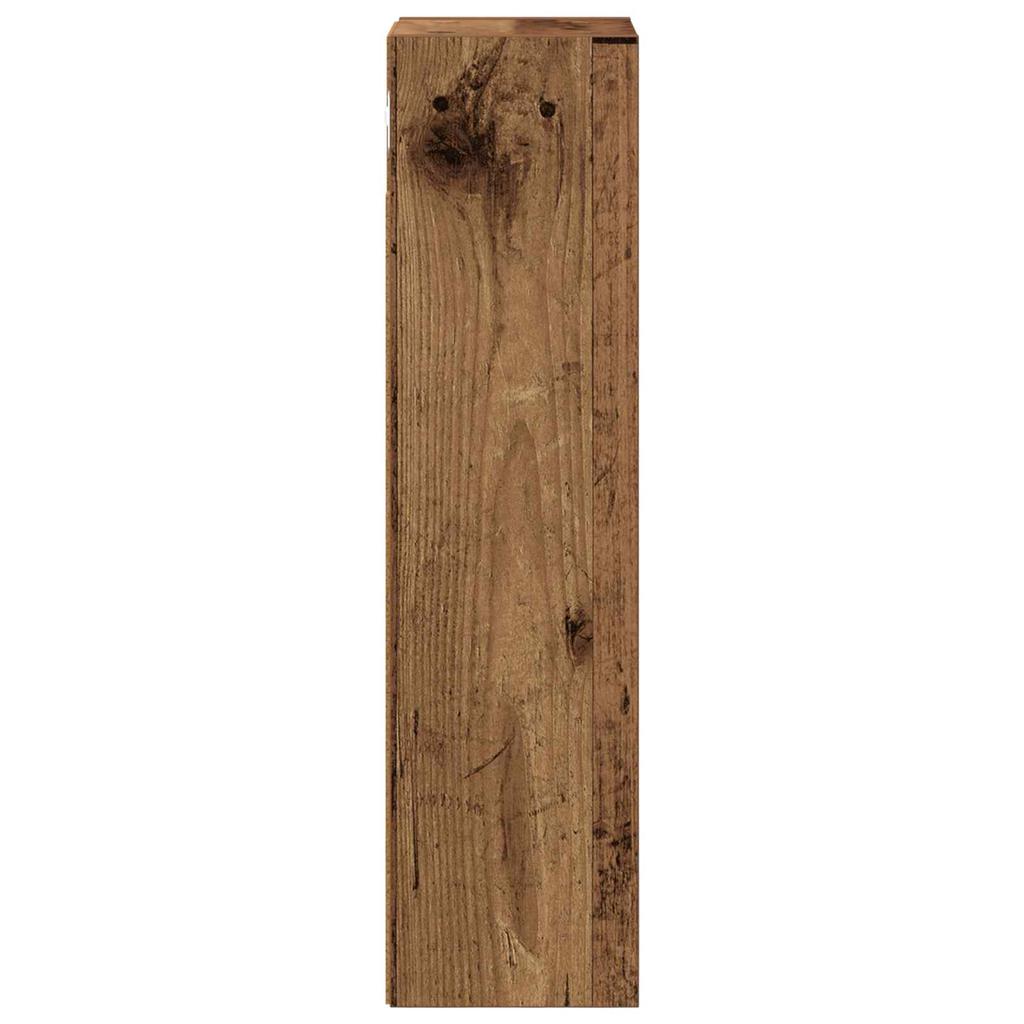 Bathroom Wall Cabinet Reclaimed Wood Look 20 X 16 X 62.5 Cm Engineered Wood
