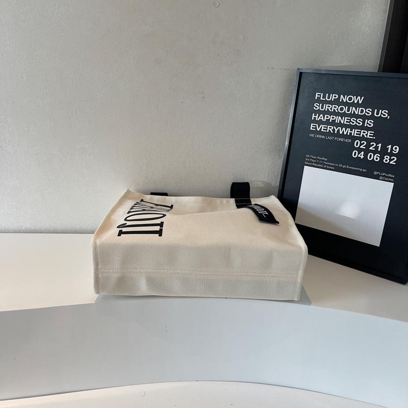 Letter Print Canvas Shoulder Bag Women's Travel Large Capacity Tote Bag Student Class Commuter Bag