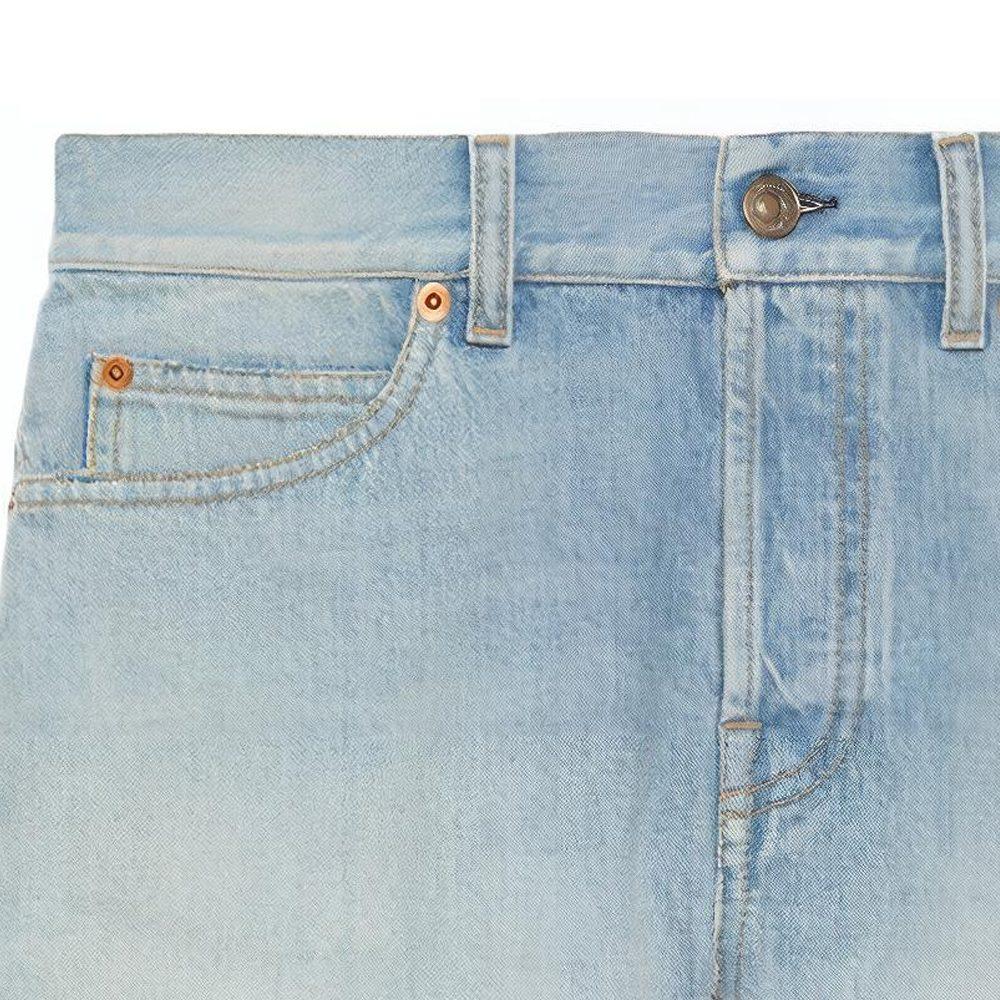 Gucci X Doraemon Denim Shorts Women's Blue 652655-XDBOS-4452