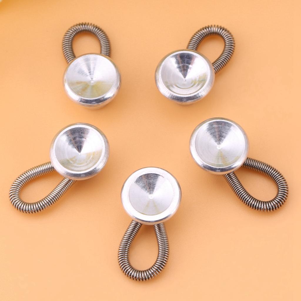 20pcs Flexible Spring Waist Extending Buttons Collar Expanders for Shirt Collar Jeans