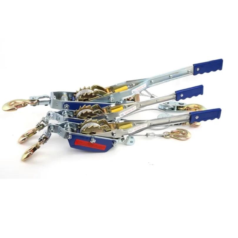1T-2T Japanese style ratchet cable puller hand steel wire rope winch puller pulling wire grip Industrial grade webbing sling.