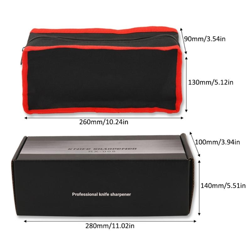 Knife Sharpener Kits RX-008 Professional Knife Sharpener 360° Flip Rotation Upgraded Metal Fixed Angle Adjustable