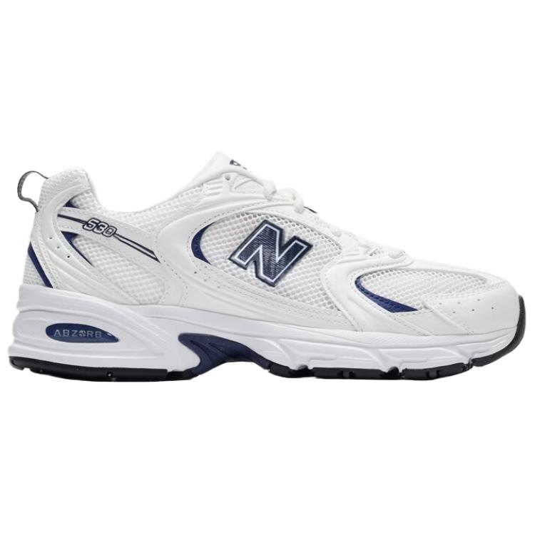 New Balance NB 530 Comfortable Versatile Fabric Synthetic Leather Running Shoes Unisex sneaker White Blue U5302ZB