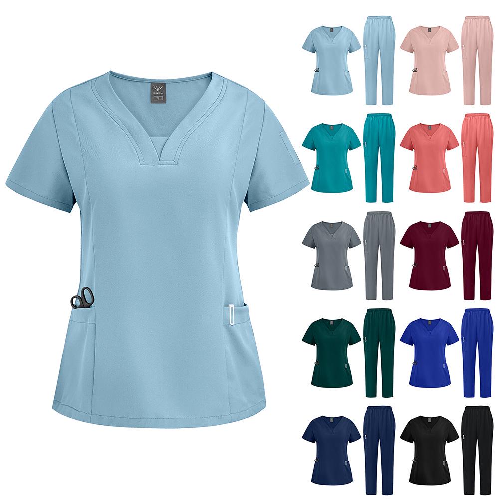 Set di camici chirurgici per uso medico e da salone - Uniforme lavabile a mano per medici, infermieri e professionisti del settore spa