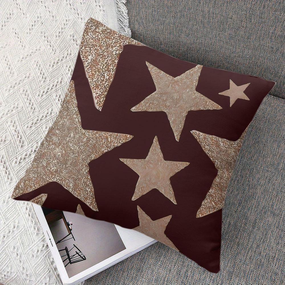Glimmer Star square Jacquard Pillow Cover for Sofa Office Waist Cushion Cover Home Decorative Pillowcase