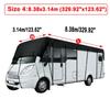 Universal Caravan RV Roof Cover 210D Portable Tarpaulin Durable Motorhome Resistant Outdoor Travel 5*3/6.5*3/7.5*3/8.5*3