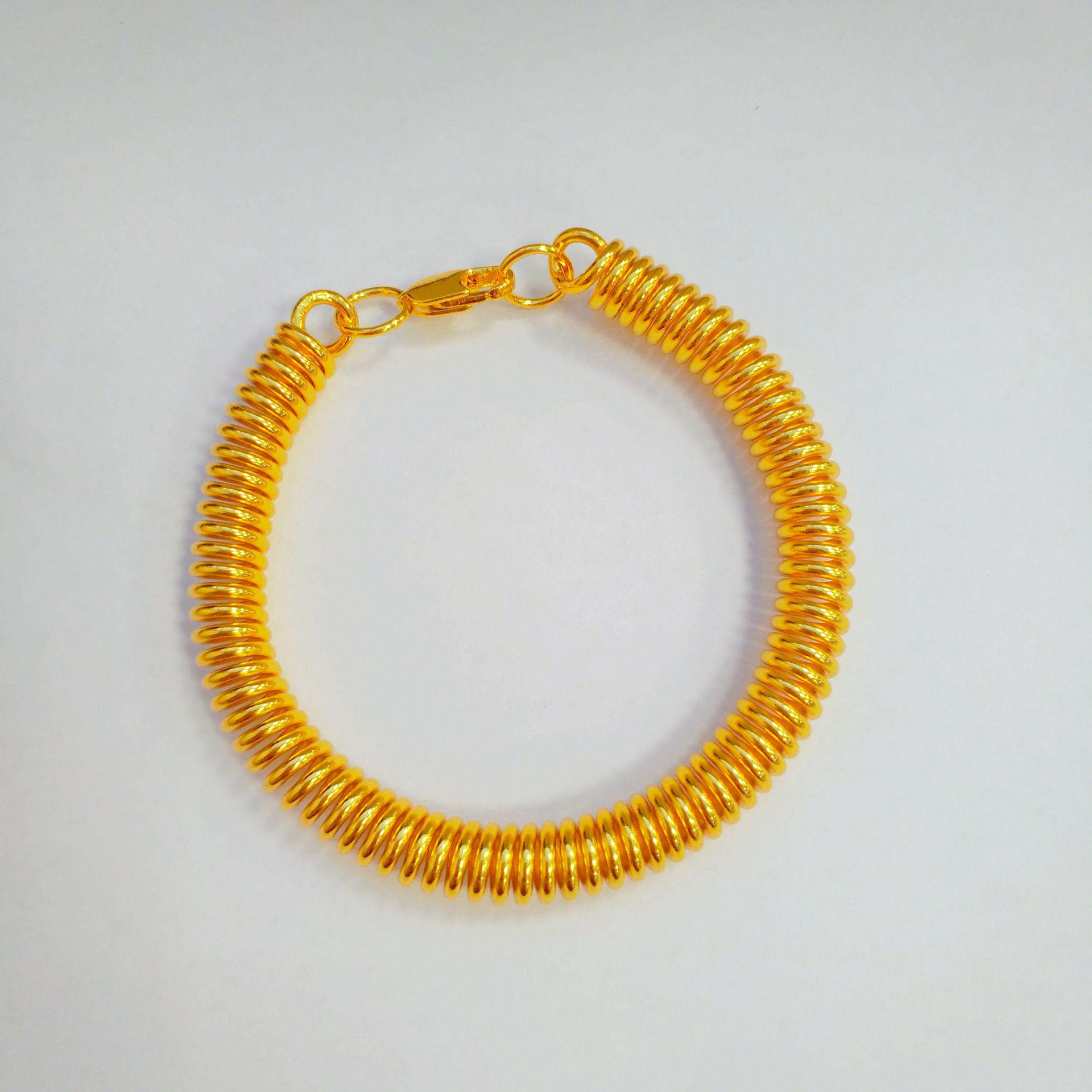 Гладкий золотой браслет-звезда - Модный женский браслет