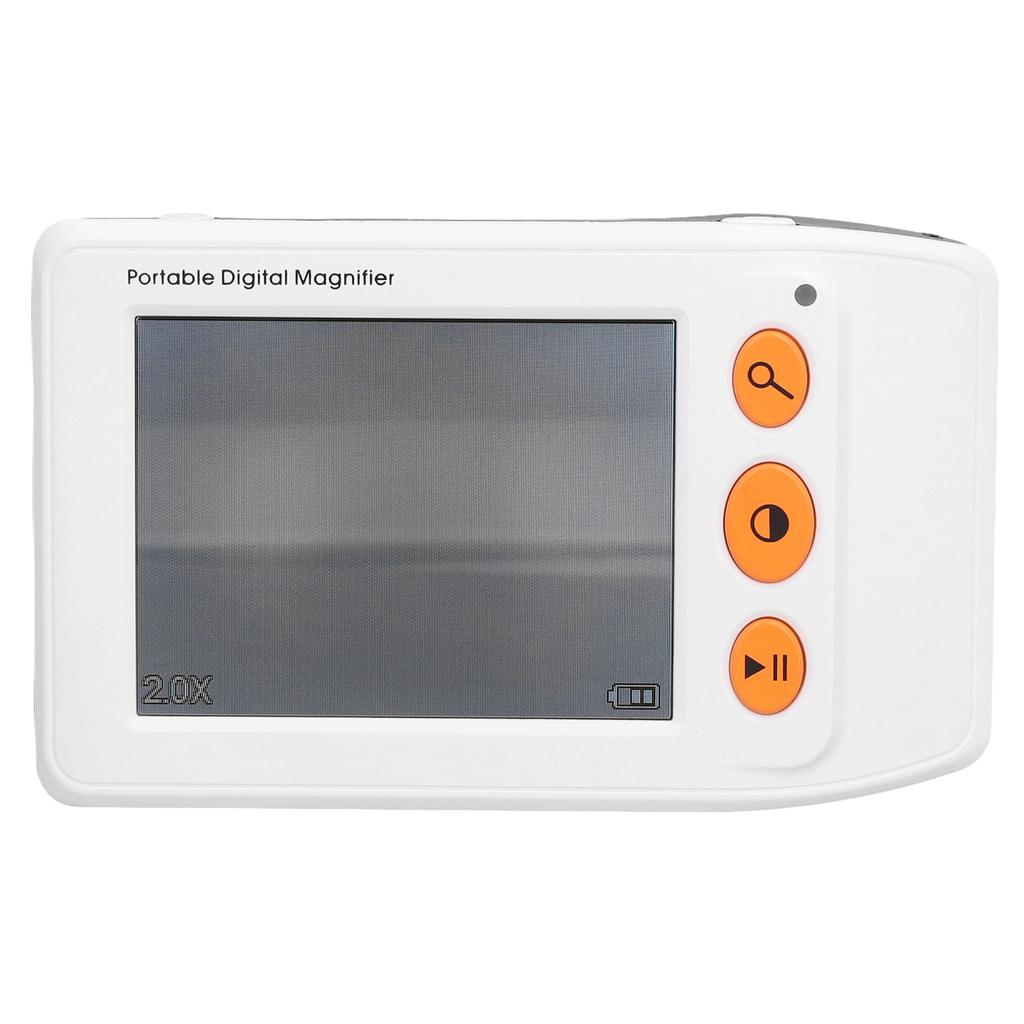 3.5in Portable Video Digital Magnifier 2X‑25X Zoom Electronic Reading Aid with 8 Color Modes for