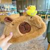 Girl Heart Capybara Plush Pencil Case Large Capacity Capybara Pencil Storage Bag  Girl Gift