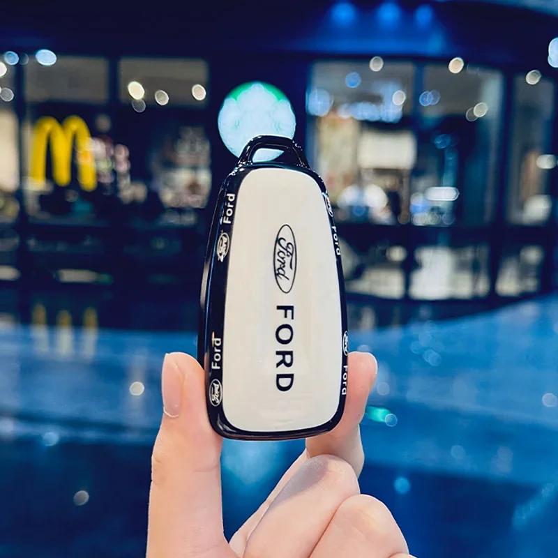Nová 2026 Samolepka na auto Ford Nová 2025 Horká Nová TPU Kryt na klíčenku auta Obal Taška Pro Ford Ranger C-Max S-Max Focus Galaxy