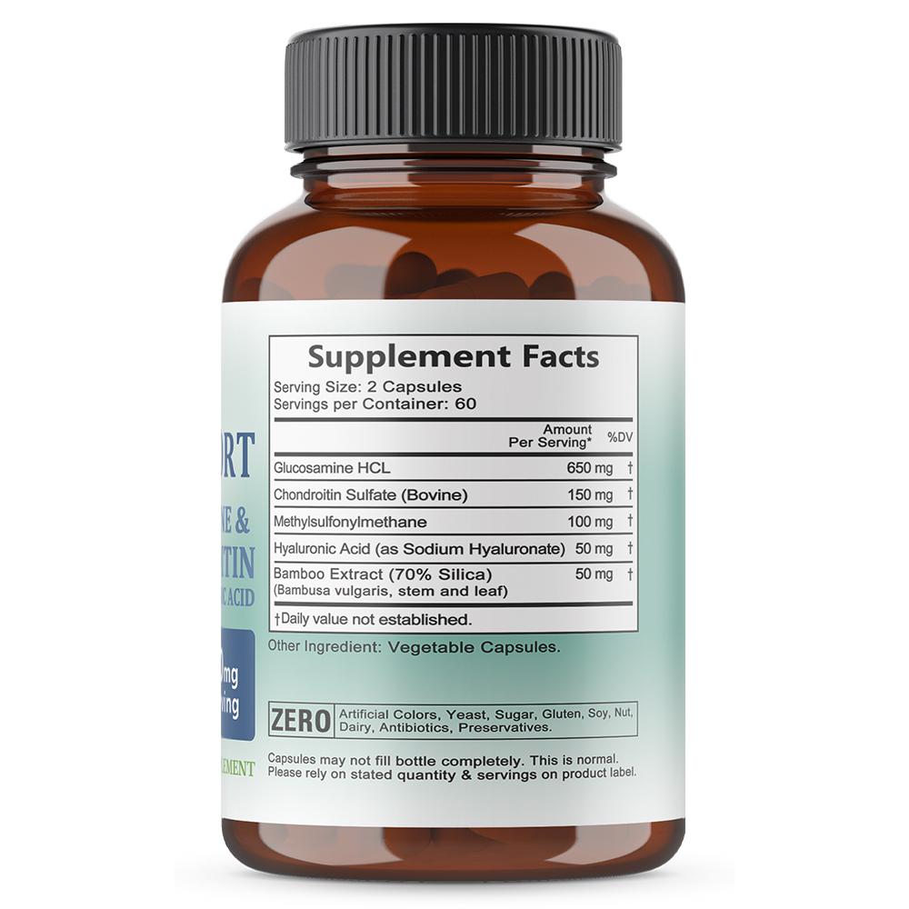 Glucosamin HCL Nahrungsergänzungsmittel, Mit Chondroitinsulfat, 120 Kapseln pro Flasche