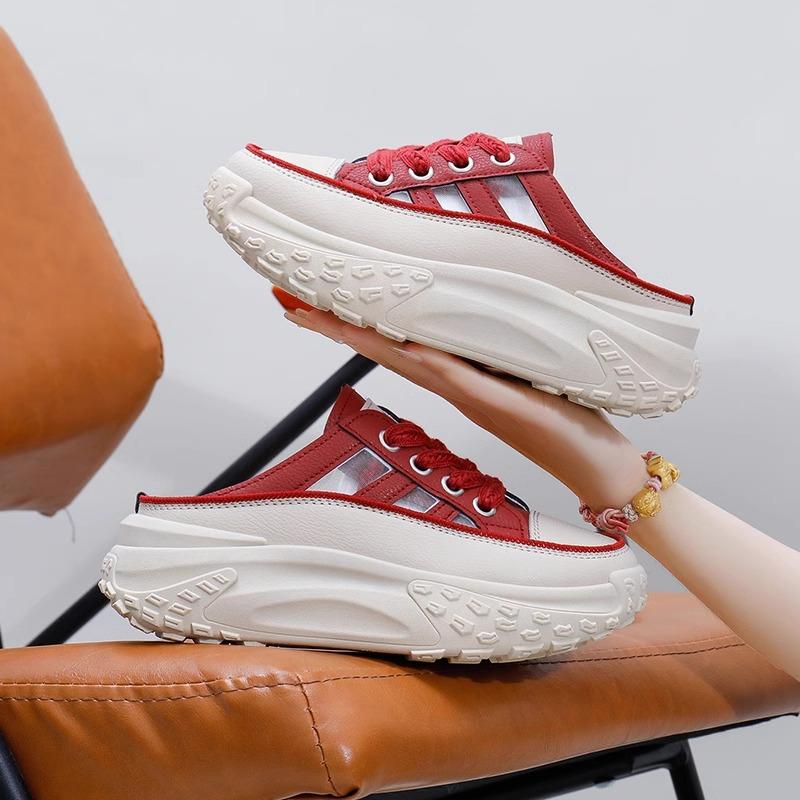 Beige Short Boots with an Inner Height of 8CM Thick-soled Wedge Heel High-top Women's Shoes, Casual Side Zipper Women's Shoes, Autumn and Winter Sand