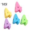 Large Hole Beads 5Pcs DIY Acrylic Bubble Number Beads, 0-9 Chunky Colorful Spacer for Crafting Projects