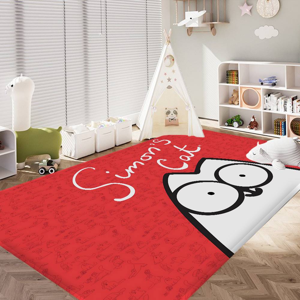 Anime Simons Cat Bathroom Mat Anti-slip Absorb Water Long Strip Cushion Bedroon Mat Welcome Doormat