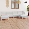 Day and Night - Day and Night Garden Furniture Set 6 Pieces Solid White Pine Wood
