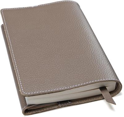 Book Paperback Genuine Leather Be Used with Thick Books Bookmark Gift Box A6 Shrink Leather Paperback Cover Cover, Size, [Can / / Included] (greyish