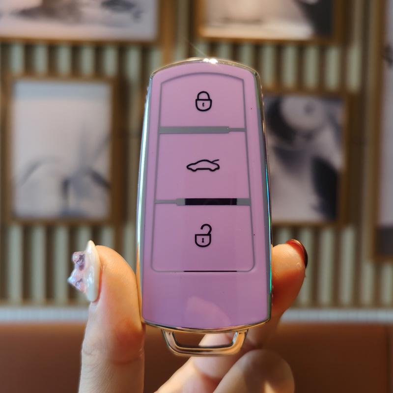 Volkswagen CC Women's Key Case for Magotan B7 - Elegant, Smart Key Shell with Buckle