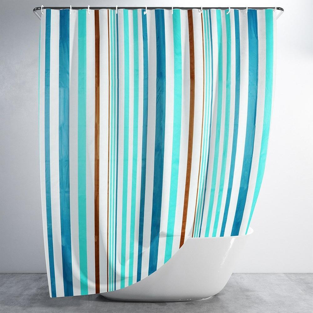 Duschvorhang mit Haken, wasserdicht, 180x180 cm