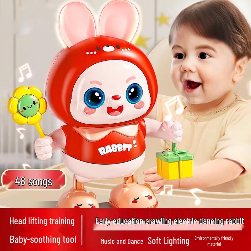 feibei Танцующий кролик Игрушка для тренировки поднятия головы у младенца