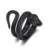 Titanium Steel Snake Ring for Men Unique Serpent Design Stylish Mens Jewelry Fashionable Accessory