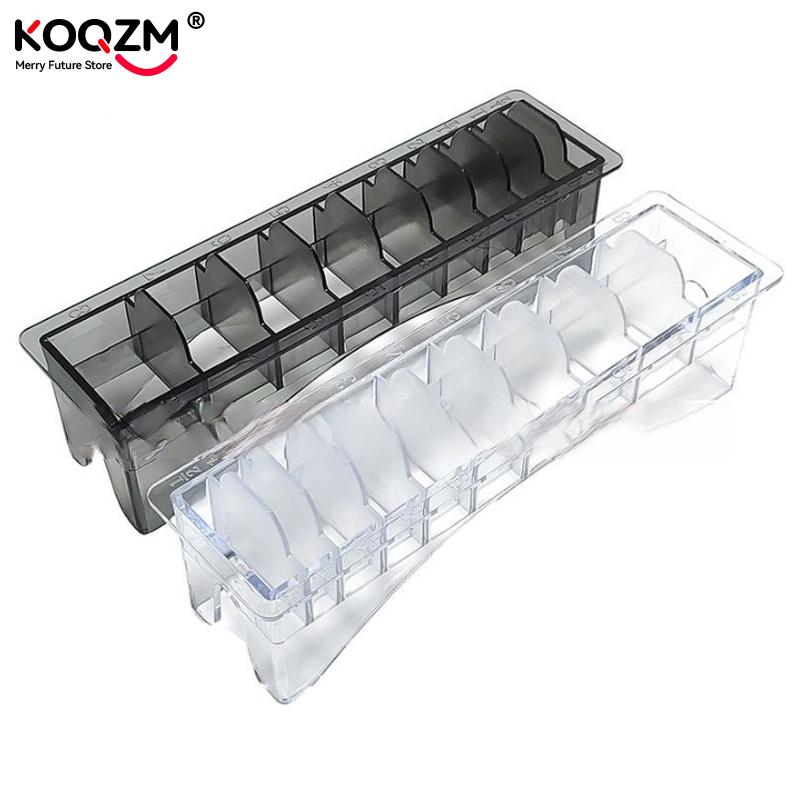 1pc Barber Clipper Limit Comb Storage Box 10 Calipers Universal Limit Comb Guide Rack Holder For Barbershop Hair Salon Tool Box