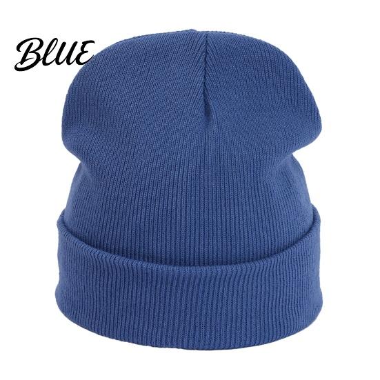 Gorro de punto de color liso de moda para invierno, unisex, gorro tipo calavera holgado clásico, gorro de invierno cálido, gorro informal para hombres y mujeres, suave