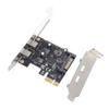 PCIe to Type C Adapter Card USB 3.2 Gen1 2 Port Expansion Card ASM1042 Main Control Chip 5Gbps for Desktop PC