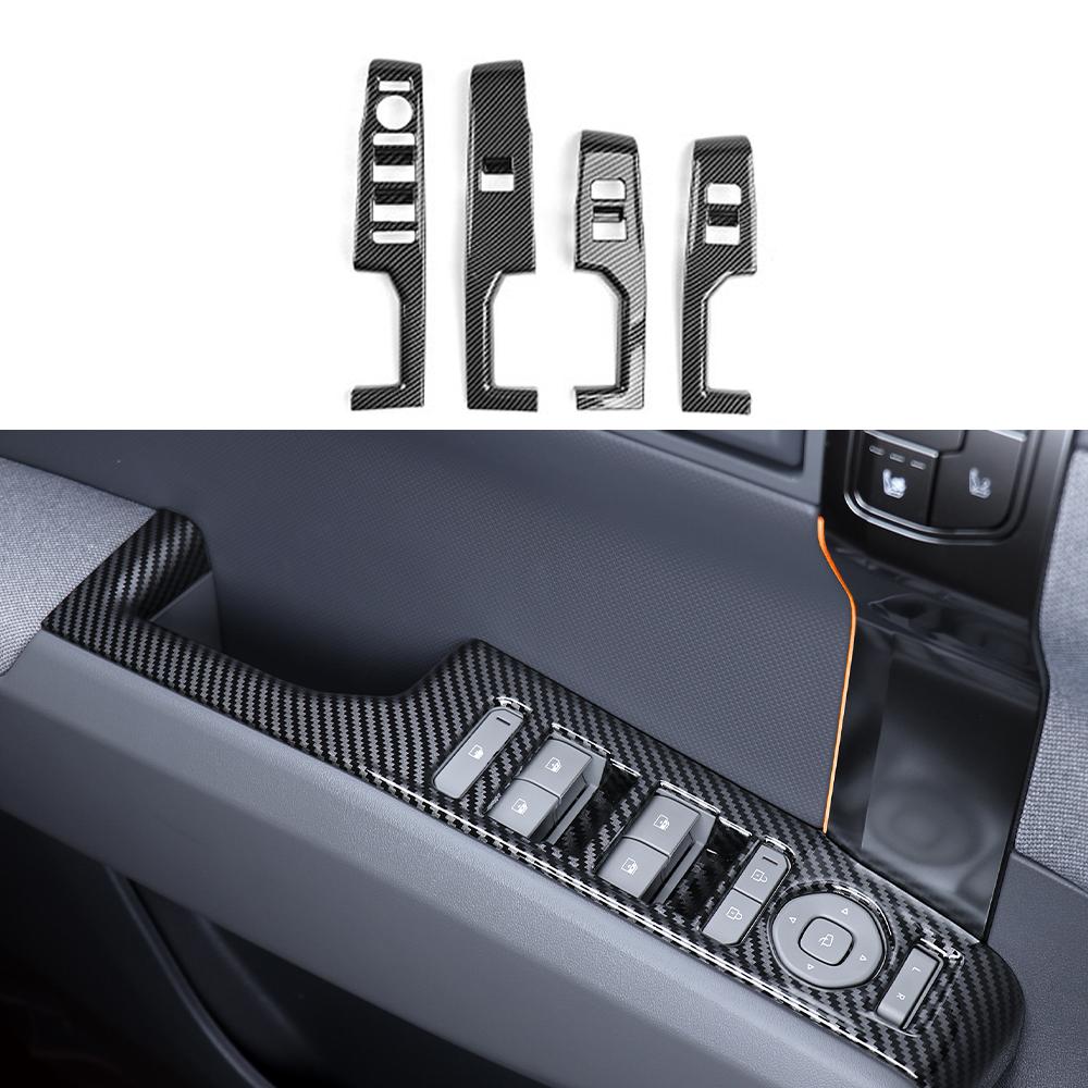 For Kia EV3 2024 2025 Window Button Cover Car Door Armrest ABS Decal Panel Window Button Trim Interior Moulding LHD