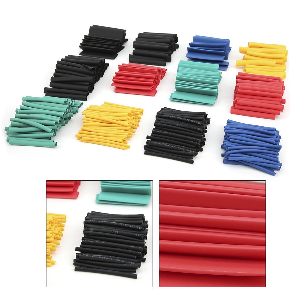 530PCs Heat Shrink Tube Environmental Protection Wire Cable Sleeves Retractable Tube Kit