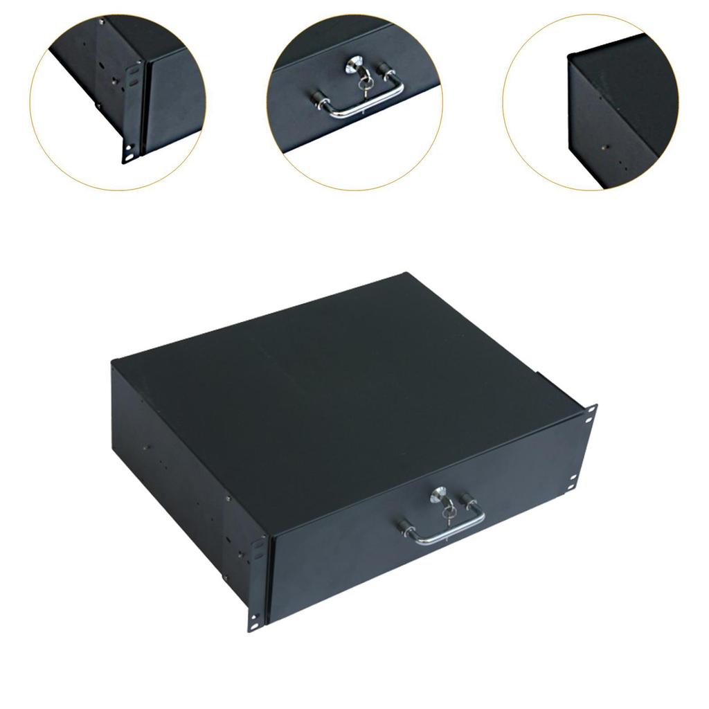 Lockable Deep Drawer Server Cabinet Case for 19" Network Equipment DJ