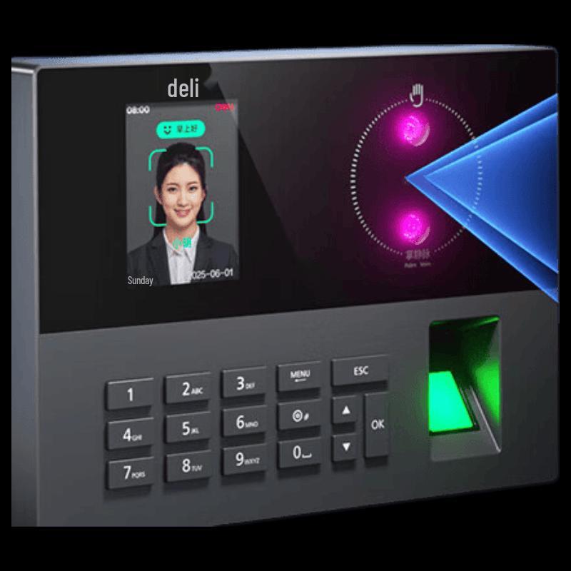 Deli AH12C Smart Multi-Biometric Attendance System CN plug (adapter included)