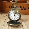 Retro Anime Peripheral One Piece Pocket Watch + Skull Pendant Clamshell Quartz Pocket Watch