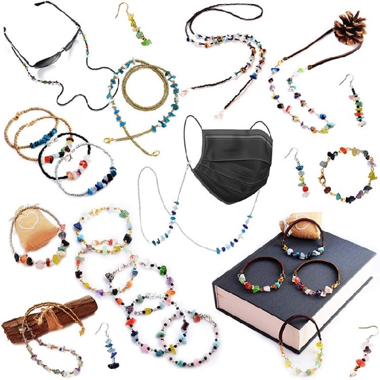 Irregular Natural Stone DIY Craft Accessories Combination Gemstone Beads 10 Grids  Bracelet Earring Making