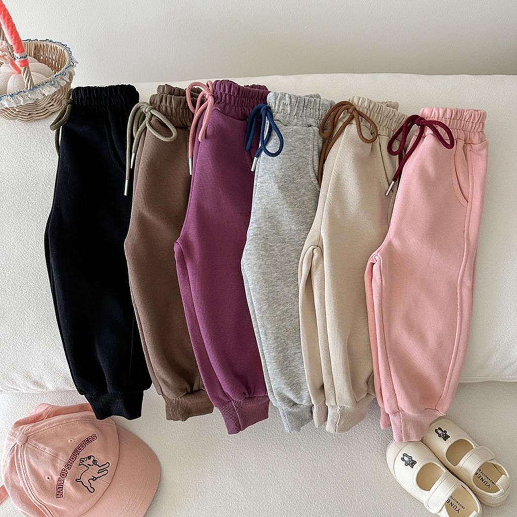 Korean Children's Autumn/winter Loose Pants, Versatile Pants for Boys and Girls, Sweatpants, Sport Pants, Drawstring Casual Pants, Long Pants