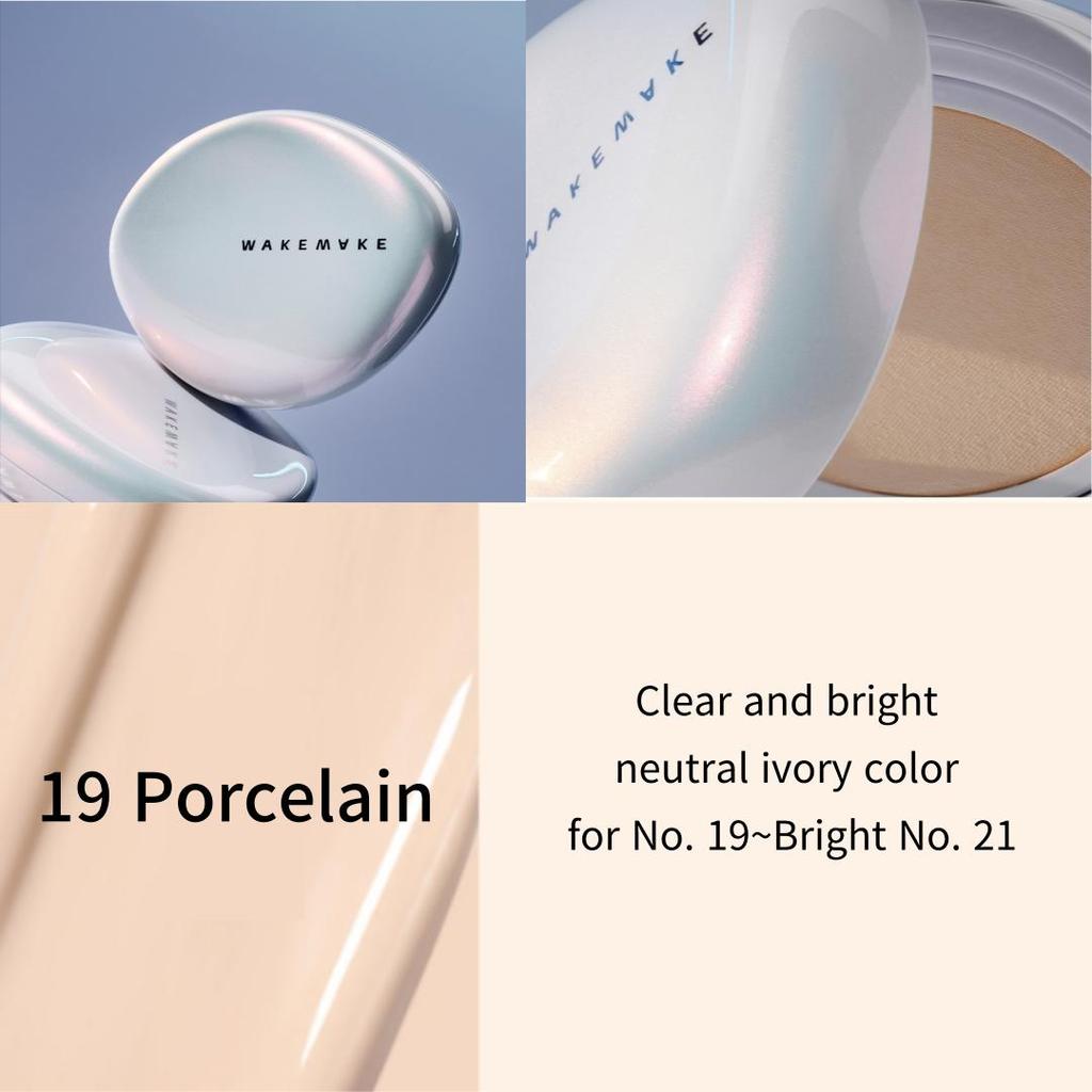 WAKEMAKE NEW WATER GLOW COATING CUSION 11g 4colors | Cover All Perfect Cushion High Coverage Poreless Flawless Foundation 24H Long-lasting