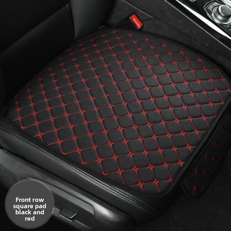 Car Seat Cushion Four Seasons Universal Non-slip Single + Backrest, Three-piece Set