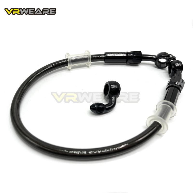 Motorrad Bremsleitung Edelstahl Geflochtene Bremsleitung mit 360 Grad drehbarem Banjo Passend für ATV Pit Dirt Street Racing Bike