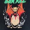 Vintage Overkill 90s Band Classic Graphic Tee Black Cotton T-Shirt Mens