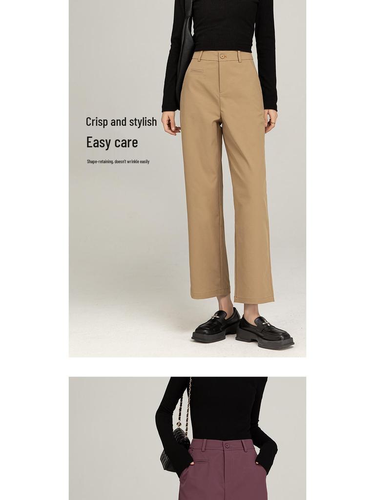 Shu Rou Te Protivráskové Kalhoty s Rovnou Nohavicí Volného Střihu Petite Vysoké a Štíhlé Vícebarevné