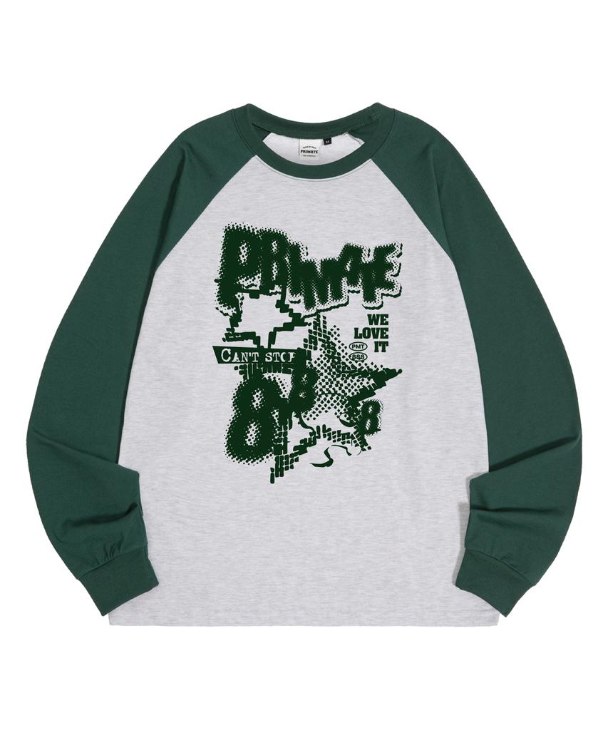 PRIMATE Mess Oversized Raglan Long Sleeve 5 Colors