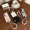 Folding Screen Flip Leather Phone Case for Samsung Zflip6 Portable Rope OPPOFindn3Flip Bow