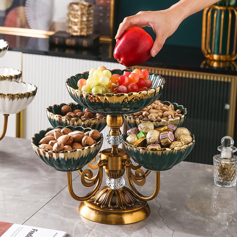 Light Luxury European Ceramic Fruit and Candy Dish