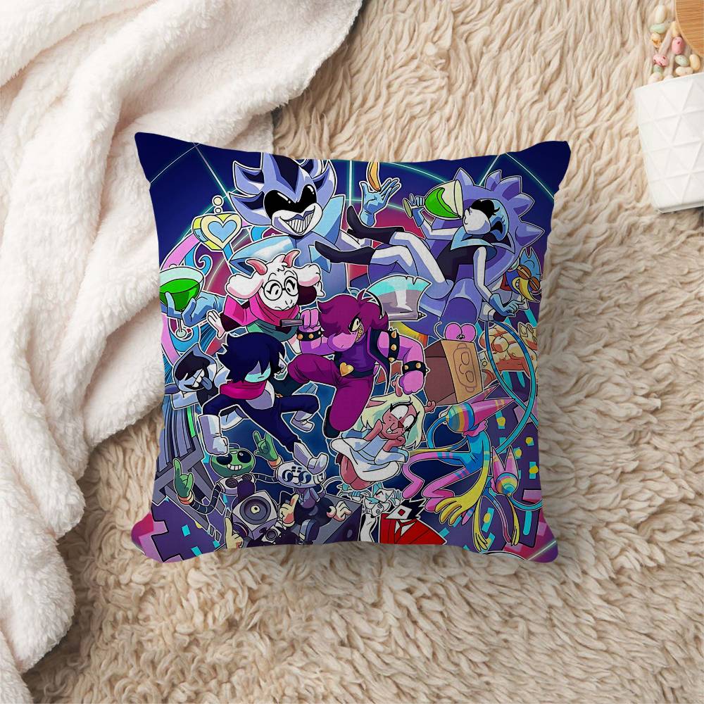 D-deltarune Poduszka do gry Prezent Dekoracja do domu i biura Sypialnia Sofa Samochód Poszewka na poduszkę Etui 45x45