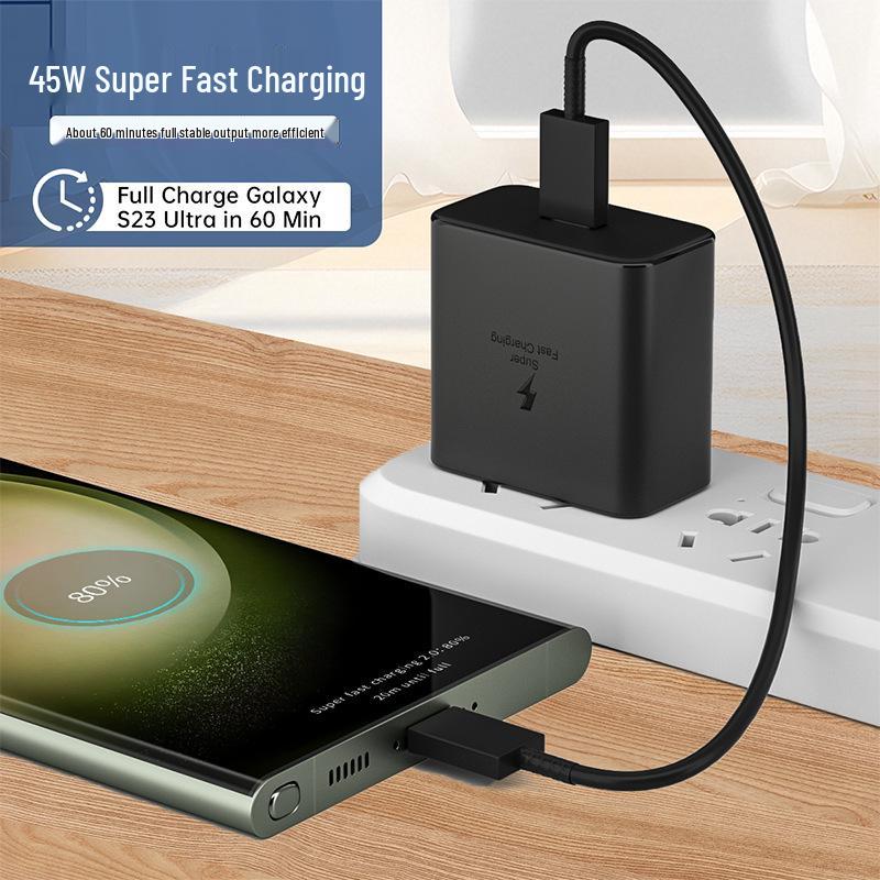 Samsung S23 45W PD Fast Charger for UK/US/EU (Note20 Compatible)