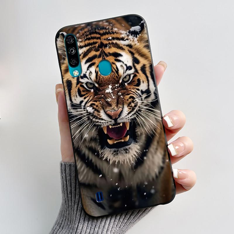 Hülle für ZTE Blade A7 (2020) Handyhülle Mattschwarz Luxus Drache Niedlich Cool Jungen Mädchen Weiches Silikon TPU Schutz-Rückseite